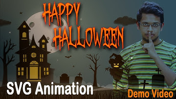 SVG Halloween Banner Animation With CSS | Demo Video | NoorHUB