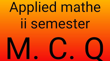Applied mathematics ii semester polytechnic MCQ type | applied mathematics 2nd | 2021 new exam rule