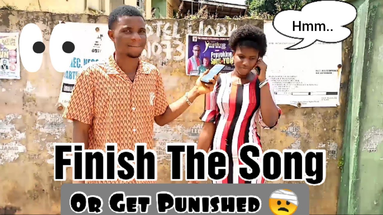 Finish The Song Or Get Punished 🤕😀 African Edition | Public Interview 