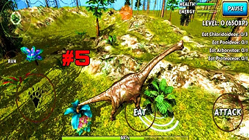 Dinosaur Simulator Jurassic Survival - Dinosaur Brachiosaurus - Android Gameplay #5