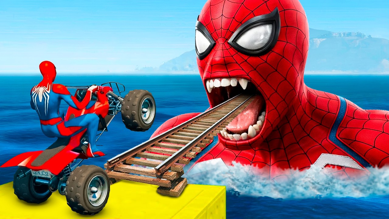 الرجل العنكبوت انقاذ باتمان Spider-Man Rescue batman vs iron man vs venom funny Game GTA 5 superhero