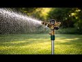 STATIC SCREEN | Garden Sprinkler Ambience – Rhythmic Water Spray for Sleep &amp; Focus 8 Hours