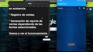DEMO Aplicación para inventario y ventas usando SQLite, Java y Android Studio