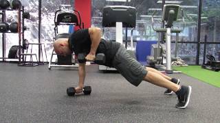 Dumbbell Plank Row
