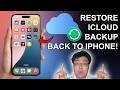 How to Restore iCloud Backup data into iPhone | Easiest Way 2026