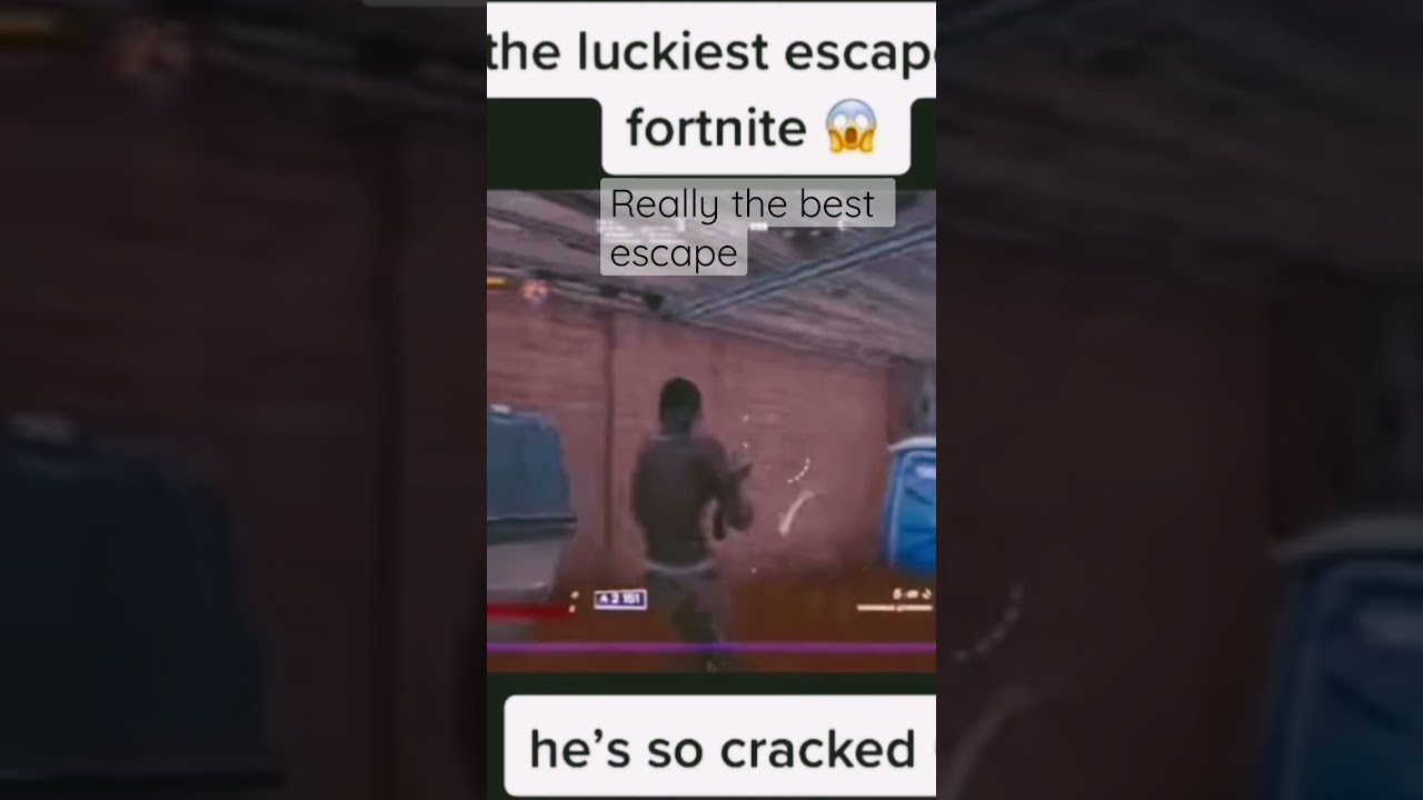 The best escape in Fortnite history 