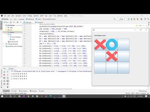 tic tac toe game frame construction in java GUI(swing)