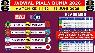 FIRST MATCH! 2026 World Cup Schedule - Argentina vs. Algeria - 2026 World Cup Live on TVRI