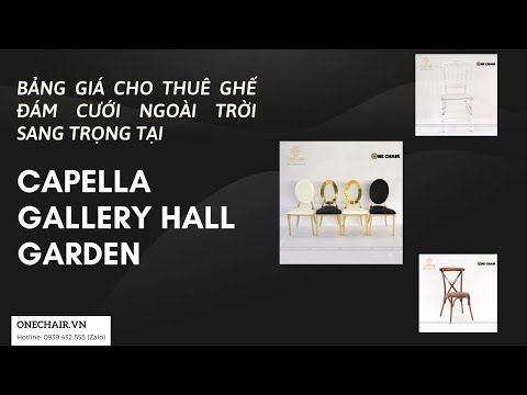 Video bảng giá cho thuê ghế đám cưới ngoài trời sang trọng... - youtube