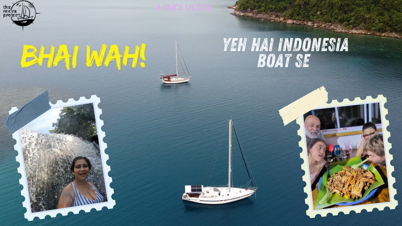 ⁣Hindi Vlog: Island Life in Indonesia |Waterfalls, Seafood & Buddy Boating in Anambas  S04E12