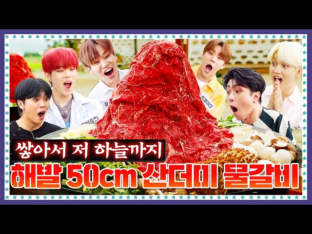 [ENG] 🍚 EP.10-2 순수 100% 고기로 쌓아올린 8월의 크리스마스 물갈비 트리. 온앤오프(ONF) 맛나게 먹고 활동 대박 나길 기원해~ class=