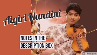 Aigiri Nandini in different variations | violin cover | notes in the description box Aigiri Nandini in different variations | violin cover | notes in the description box