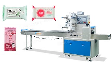 Automatic Horizontal Flow Wrap Machine Double Frequency Control  | Soonseal Packaging Machine