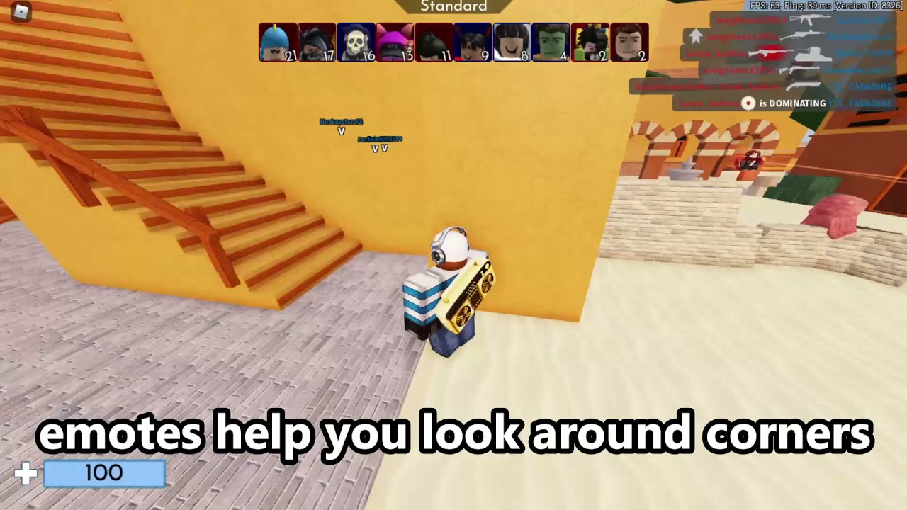 emotes are op.. (Roblox Arsenal)