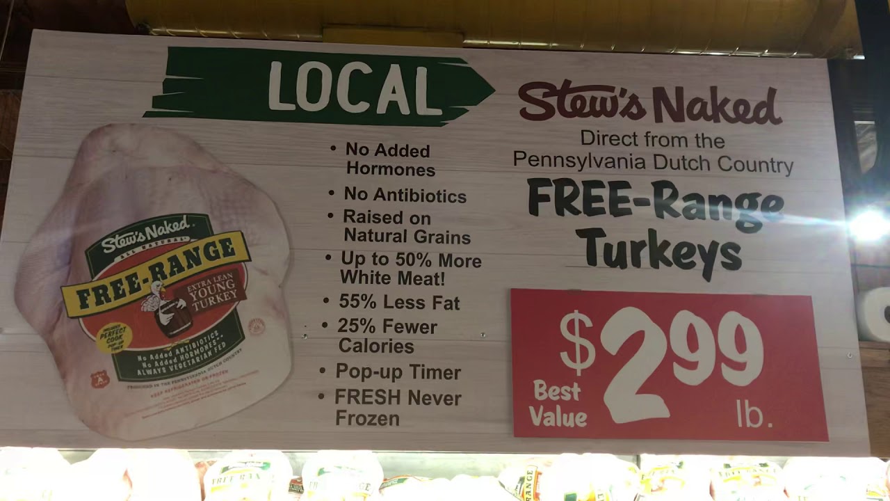 NAKED TURKEY 🇹🇷 Stew Leonard Free Range YouTube