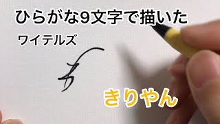 【ワイテルズ】ひらがな9文字で描いたきりやん