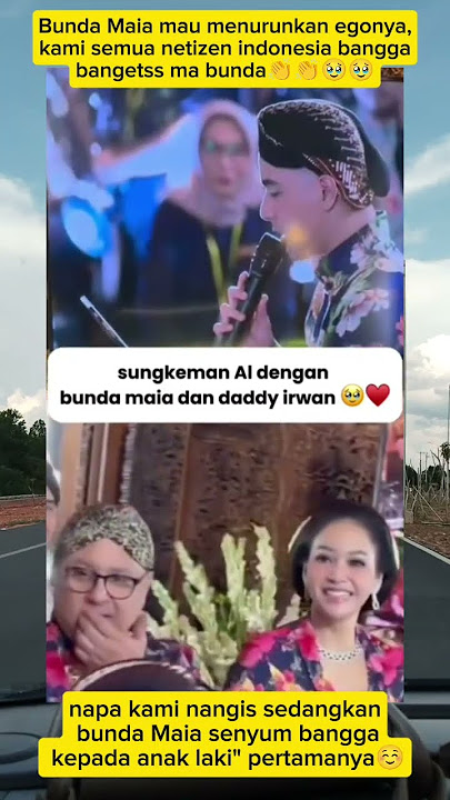 Moment haru sungkeman Al ke bunda Maia 🥺 #alghazali #maiaestianty #algazali #aleldul