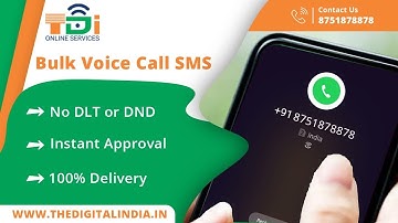 Voice Call SMS | Bulk Voice Call | Voice call | TDI Online Services | THEDIGITALINDIDA.IN