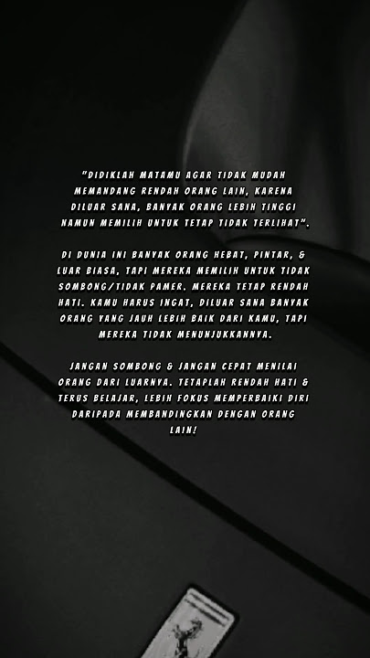 Belajar dari orang rendah hati #katakatabijak #motivasihidup #storywa #quotes