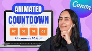 How to create a COUNTDOWN Timer⏱  [EASY Canva FREE/PRO Tutorial] screenshot 3