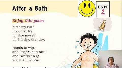 NCERT Class 1 Chapter 2 After a bath Part 1