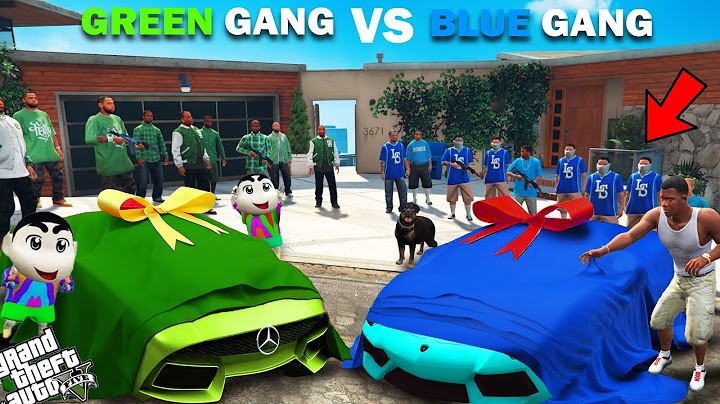 Shinchan Green Gang VS Franklin Blue Gang Special Car Challenge In GTA 5!