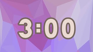 Purple Geometric 3 Minute Timer 💜