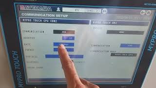 Connectivity Setting Modbus Parameters For Mypro Touch Controller By Mayekawa Mycom