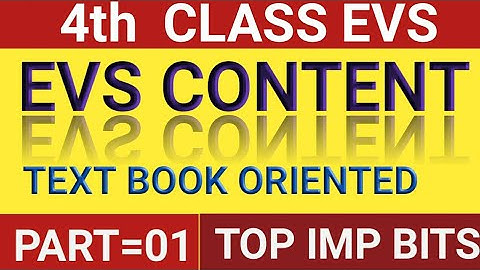 4th class evs telugu medium text book imp bits //Ap dsc//part=01