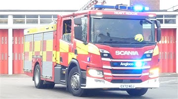 ECFRS Chelmsford Heavy Rescue Tender turn out to unknown incident