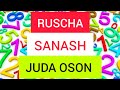 Ruscha sanash ni o'rganamiz ✔ ♚ ♛ ★