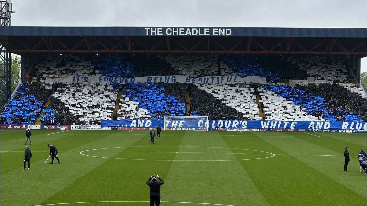 Stockport county fans at home to Hartlepool United 8/5/23 YouTube