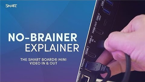 No-brainer explainer | Video in and out with SMART Board Mini