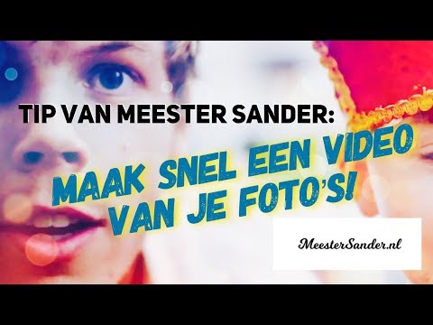 Maak snel een youtube video van je foto’s met je telefoon of tablet - Tip van meester Sander