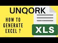 Secret alert  how to generate excel in unqork 