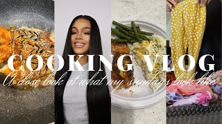 VLOG! Cooking Garlic Butter Lobster | Mash Potatoes &amp; Green Beans + Resetting | Folding Laundry