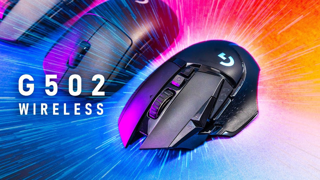 Logitech G502 Lightspeed Wireless Gaming Mouse with Hero 25K Sensor,  PowerPlay Compatible, Tunable Weights and Lightsync RGB - Black