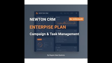 Newton CRM Enterprise Plan — Advanced Campaigns & Sales Automation | Nippon Data Systems