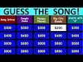 Guess the song jeopardy style  quiz 14