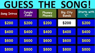 Guess the Song Jeopardy Style | Quiz #14