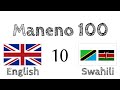 Maneno 100 - Kiingereza - Kiswahili (100-10)