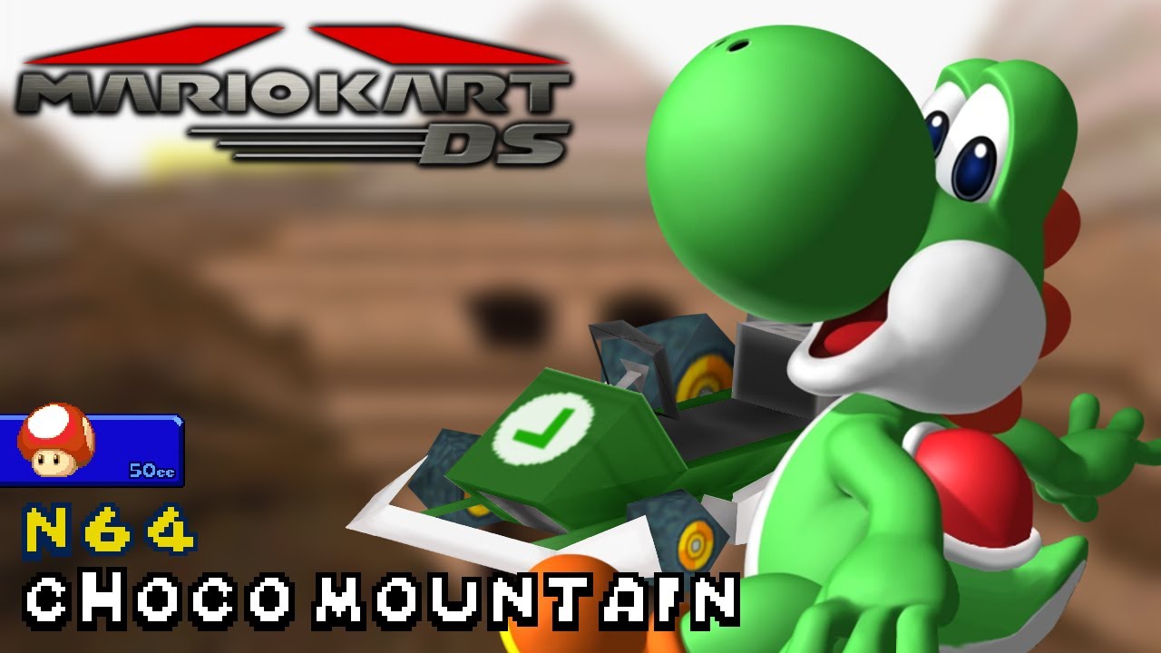 Mario Kart DS - 50cc - Yoshi - Standard LG - N64 Choco Mountain | Ep. 3610