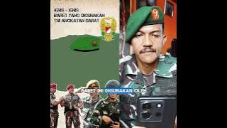 Jenis Baret TNI ANGKATAN DARAT
