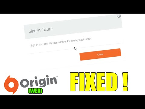 How to Fix Origin Sign in failure