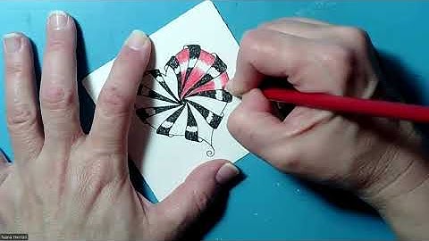 Advent Tangles 2024 Day 7: Aquafleur