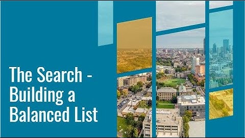 The Search: Building a Balanced College List (Video 3)
