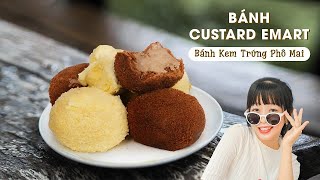 Hướng Dẫn Cách Làm Bánh Custard Emart - Bánh Kem Trứng Phô Mai | Vinbar