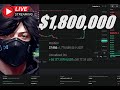 Live   1800000 million dollar bang bitcoin gme trading  live