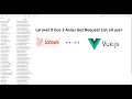 Laravel 9 Vue 3 Axios Get Request List all user