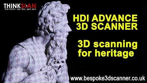 3D scanning for Heritage. HDI Advance 3D measurement scanner